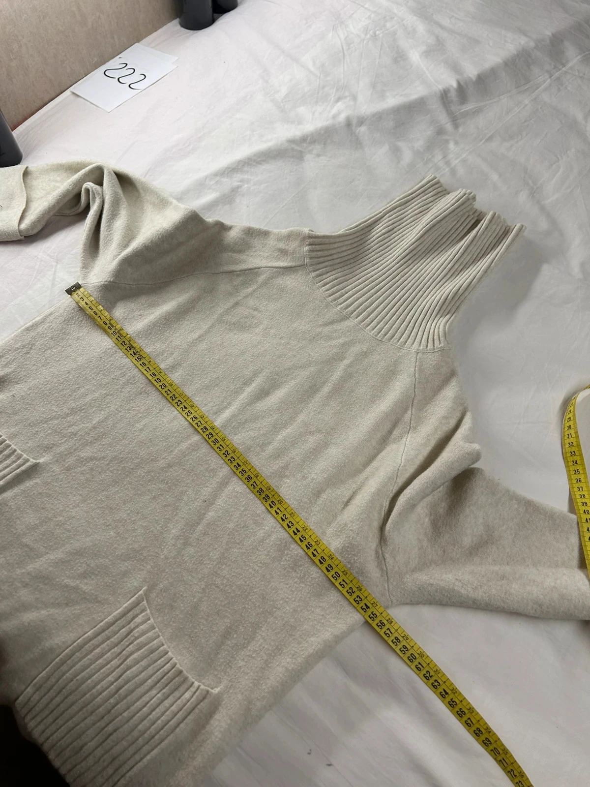 Crème witte trui met ronde hals – photo 10